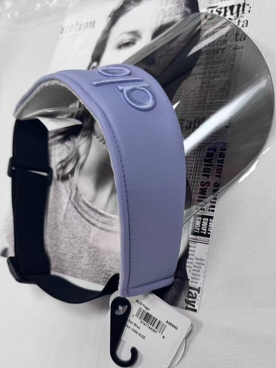 NWT?Alo Airlift Solar Visor Lilac Blue Tennis Golf Cap? Sun Hat/Going out
